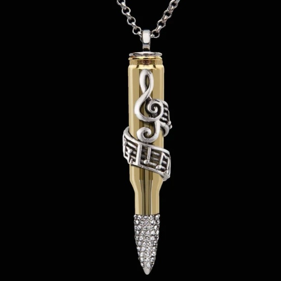 Signature Music Key of Peace Collection Necklace 🎶 by: Bullets 4 Peace SOLD OUT - Picture 3 of 11